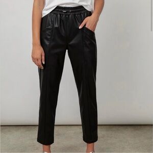 Rails Black Faux Leather Pants